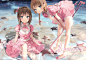 yande.re 381416 anmi dress megane_shoujo wet wet_clothes