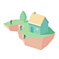 Bisous les Copains #04 : Animation and illustration project / one isometric gif per week - funny loops