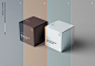 方形包装盒设计效果图样机模板 Square Package Box Mockup – 设计小咖