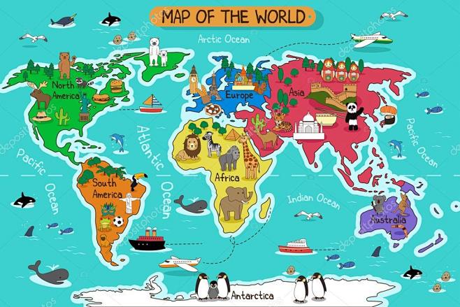 世界地图矢量图