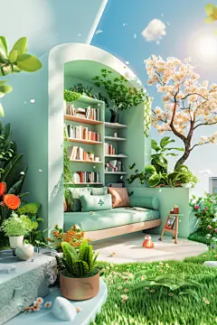 微立体家居电商户外场景