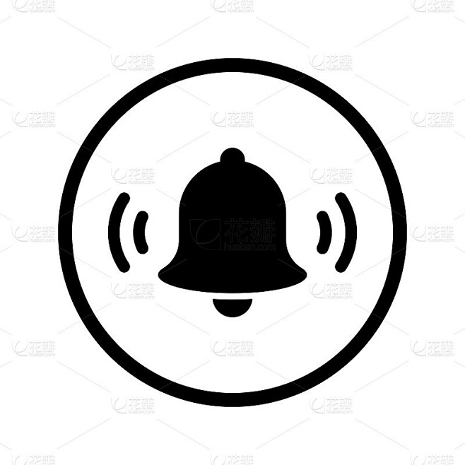 铃声提醒图标矢量