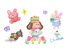 电脑壁纸 插画ipad壁纸  cr._magua