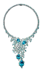 这些珠宝闪瞎了我的眼…… Aquamarine necklace #珠宝首饰# #复古饰品#  #蓝宝石#@北坤人素材