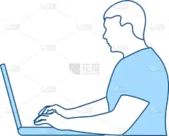 计算机图标,商务,计算机,电子邮件,简单背景,技术,工作,写,沟通,坐