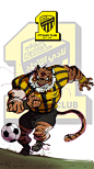 Mascot animal lion tiger Drawing  artwork concept art cartoon sketch SAUDI ARABIAN