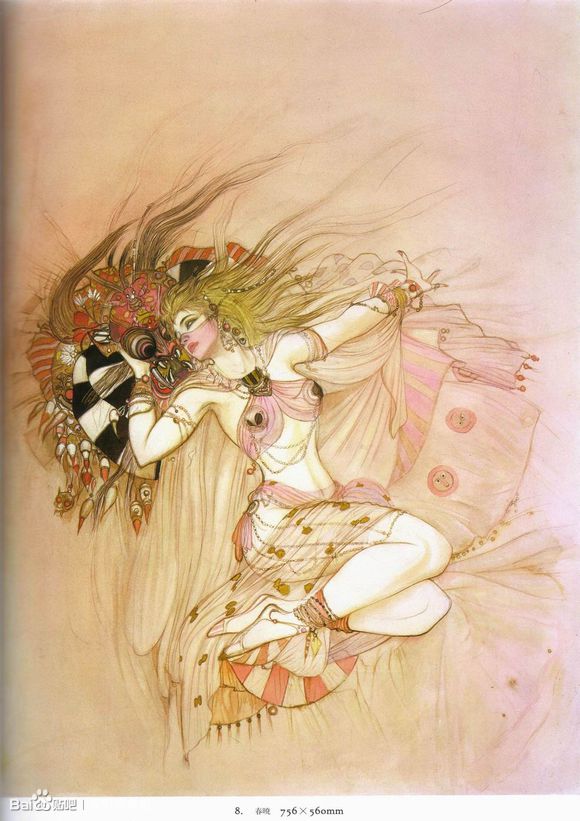 Yoshitaka Amano>天野喜孝原画集《飞天》_天野喜孝吧_百度贴吧
