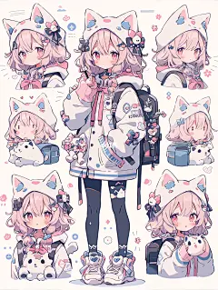 手机壁纸I手帐|角色分解