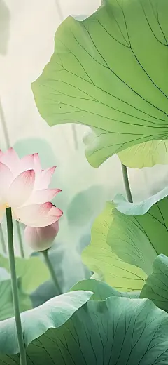 清新夏日荷花荷叶壁纸