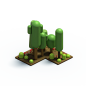 C4D树木与植物3D立体模型