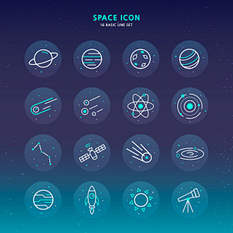 航天科技科技智能主题图标icon图标设计aitid303t000298
