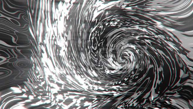 黑白诡异旋涡艺术扭曲特效背景
