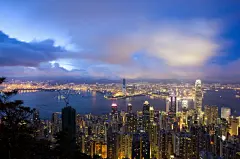 维多利亚港夜景桌面高清壁纸桌面壁纸3