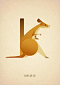 Animal Alphabet-26个动物象形字母字体设计---酷图编号1096946