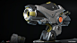 Megatoma High Res - Evasion, Evan McKnight : This is my contribution to the VR game Evasion. The high res model was completed predominately in Maya using crease edges with a few pieces done in Fusion 360. Renders were done using Arnold in Maya.

Concept b