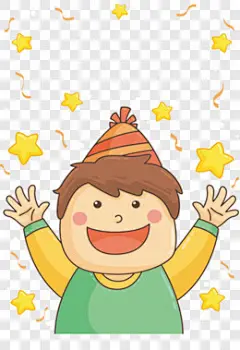 儿童生日派对邀请函装饰图案PNG图片 来自PNG搜索网 pngss.com 免费免扣png素材下载！