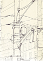 i dig this 'technical' power line sketch: 