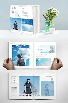 同学录时光纪念人物画册个人写真模版影楼相册排版-众图网