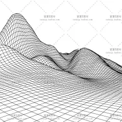 e234|矢量EPS立体3D山脉波浪透视抽象海报背景纹理美工设计素材-淘宝网