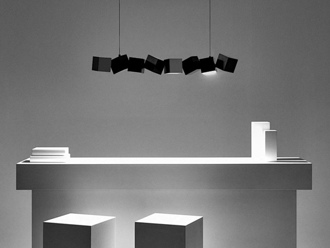 LED steel pendant la...