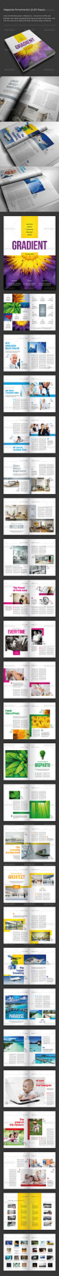 Indesign Magazine Template Vol. 13 (50 pages) - Magazines Print Templates #采集大赛#