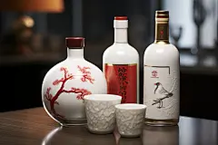 华贵酒杯酒水酒瓶白酒酒图片摄影图