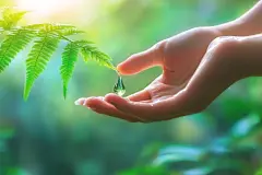 珍惜水源创意元素