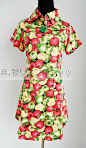 【图】台湾芳芳（芳莹）水果花色连衣裙原价2560款号292-8502E