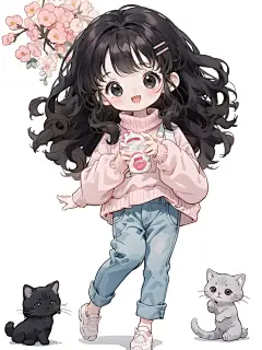 #插画 #Ai绘画 #女生头像 #AI插画 #Q版 #二次元 #壁纸 #可爱 #萌妹 #萝莉 - 小红书