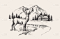山风景矢量