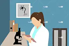 医生 研究 化学的 观察 显微镜 分析 科学家 科学 实验室