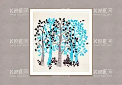 小鸟吱吱叫  - 源文件下载【酷图网】温泉源,版画,装饰画,墙饰画,中式挂画,草图大师,草图大师模型