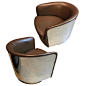 Pair of Milo Baughman Chrome and Vinyl Swivel Chairs