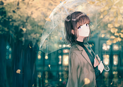 灵犀一曲诉怀殇001采集到日系插画