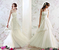 Papilio Russia bridal collection 2010 Nymph - strapless tier wedding dress