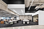 Lebel & Bouliane and Mazen Studio Design Bensimon Byrne's Toronto Office : Chairs by GamFratesi gather on the all-hands area’s oak platform. Photography by Adrien Williams.