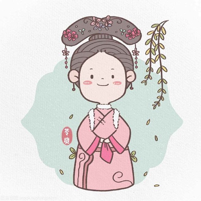 古风小姐姐简笔画~
（投稿：@苓爽） ​...