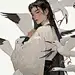 niji｜仙子白衣同鹤游，云间嬉戏共翩翩