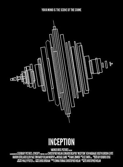 Inception盗梦空间：漂亮的海报、...