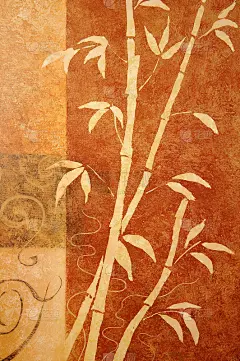 橙色的竹子
