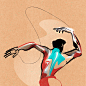 gesture ballet ballet dancer Illustrator brush DANCE   lines vector