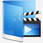 蓝色的视频文件夹图标免抠png素材_新图网ixintu.com