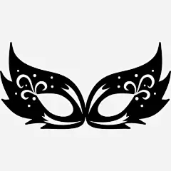 狂欢节面具的设计图标 https://88ICON.com 盖 眼睛 设计 面罩 口罩 狂欢 饰品 嘉年华