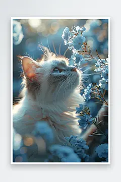 数字艺术宠物摄影宠物写真宠物猫咪海报-众图网