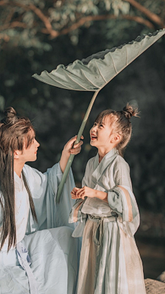 May妹妹采集到汉服亲子