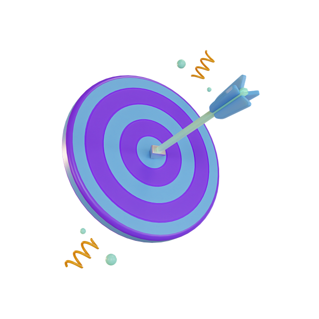 目标插图策略成功业务3D图标 target illustration strategy success business icon
