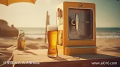 海滩上的售货亭_提示词查看_Midjourneyai绘图工具关键词描述词咒语_1456X816像素-逼真,明亮,遮阳伞,阳光,啤酒,沙滩,海滩,油画,宝丽来照片,电影场景,写实-提示词编号:2023061611226877-绘ai-www.ai016.com
