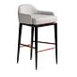 White Leather Bar Stool