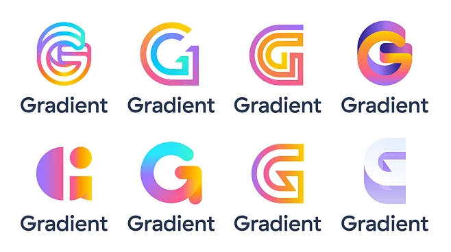 Gradient comps图片_【平面设计】品牌设计图片素材-花瓣网