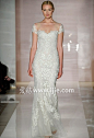 【2014秋冬纽约婚纱时装周】Reem Acra 羽毛雪精灵新娘#羽毛##时尚##设计##创意#